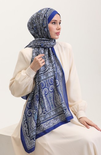 Châle Doux à Motifs Ethniques 90188-01 Saks Gris 90188-01