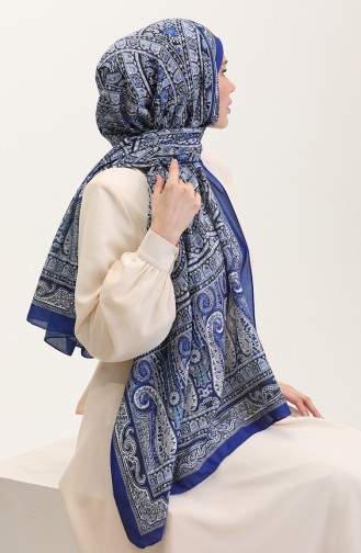 Châle Doux à Motifs Ethniques 90188-01 Saks Gris 90188-01