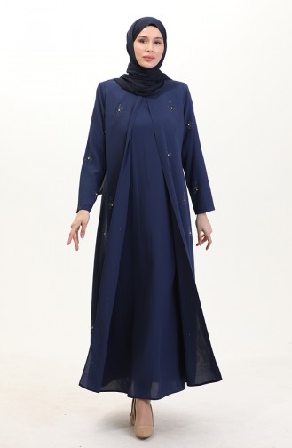 Indigo İslamitische Jurk 6205-04