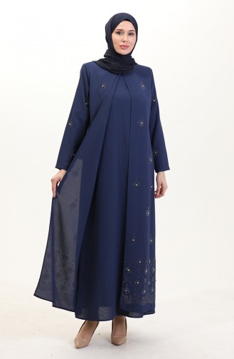 Indigo İslamitische Jurk 6205-04