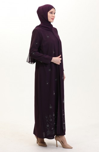 Lila Hijab Kleider 6205-06