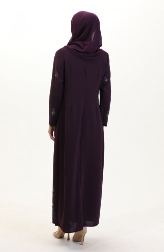 Lila Hijab Kleider 6205-06