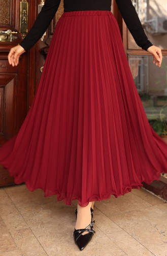 Claret Red Skirt 4046-06