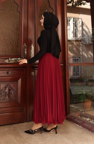 Claret Red Skirt 4046-06