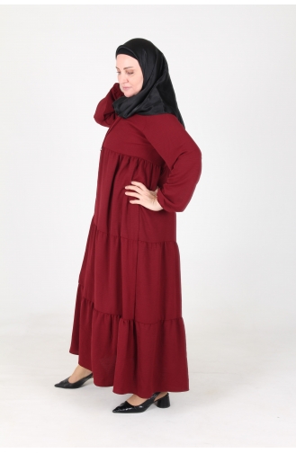 Robe Hijab Bordeaux 4909-01