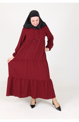 Robe Hijab Bordeaux 4909-01