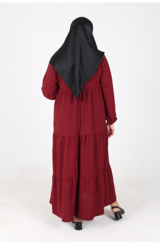 Robe Hijab Bordeaux 4909-01
