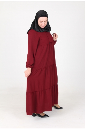Robe Hijab Bordeaux 4909-01