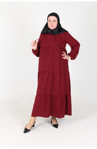 Robe Hijab Bordeaux 4909-01