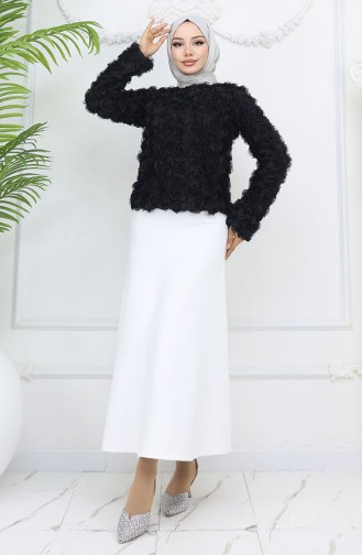 Schwarz Bluse 41185-01