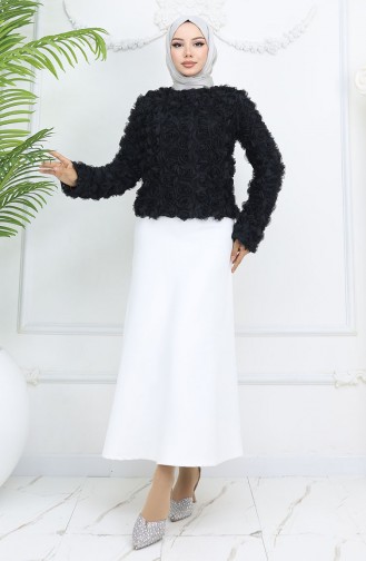 Schwarz Bluse 41185-01