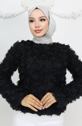 Schwarz Bluse 41185-01