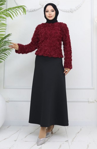 Claret Red Blouse 41185-02
