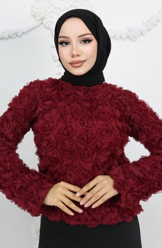 Claret Red Blouse 41185-02