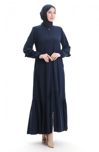 Navy Blue Abaya 5078-02