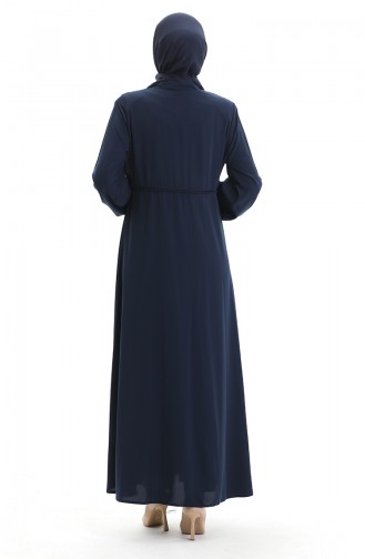 Navy Blue Abaya 5079-03