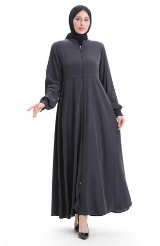 Smoke-Colored Abaya 5079-05