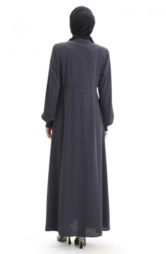 Smoke-Colored Abaya 5079-05