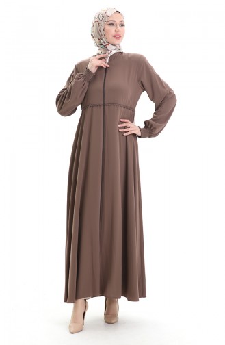 Milk Coffee Abaya 5079-07