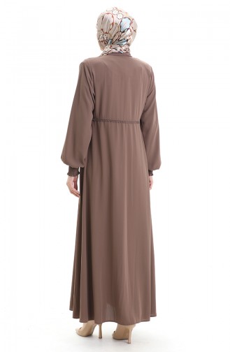 Milk Coffee Abaya 5079-07