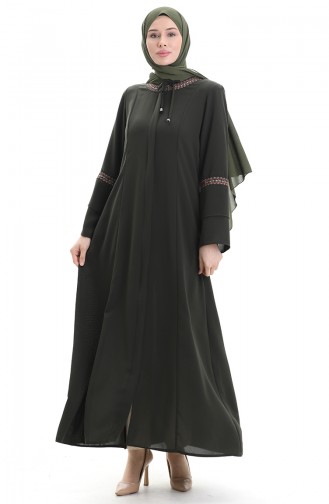 Khaki Abaya 6193-02