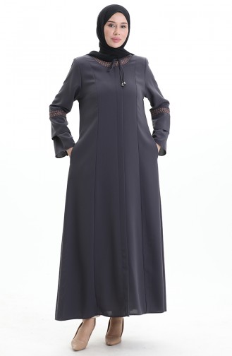Anthracite Abaya 6193-03