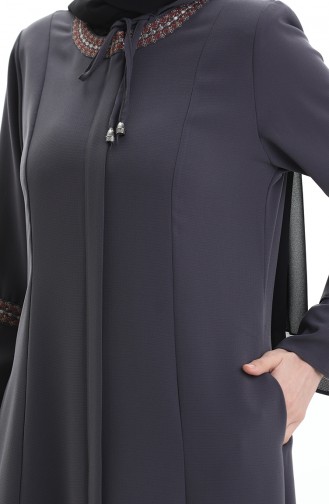 Anthracite Abaya 6193-03