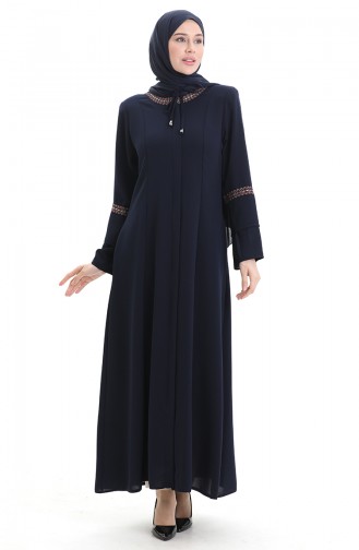 Navy Blue Abaya 6193-04