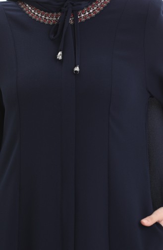 Navy Blue Abaya 6193-04