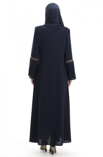 Navy Blue Abaya 6193-04