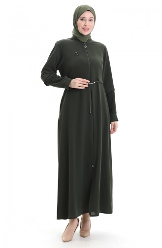 Khaki Abaya 6194-05