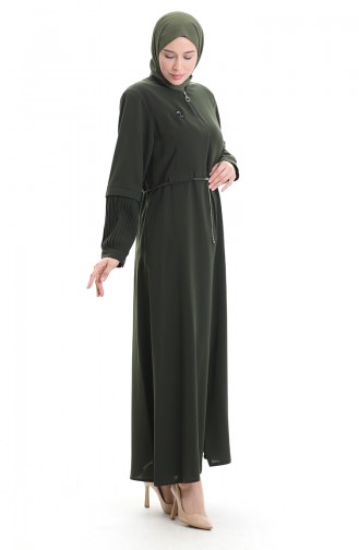 Khaki Abaya 6194-05