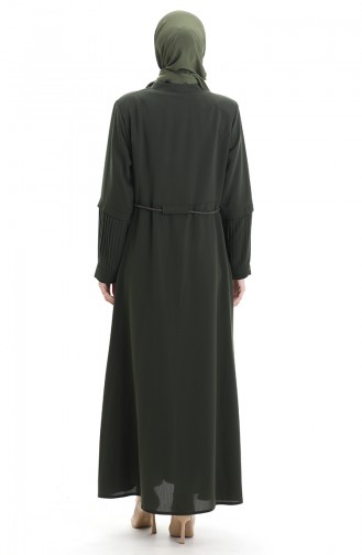 Khaki Abaya 6194-05