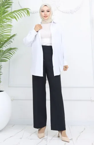 Wide Leg Trousers 4001-01 Black 4001-01