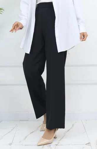 Wide Leg Trousers 4001-01 Black 4001-01