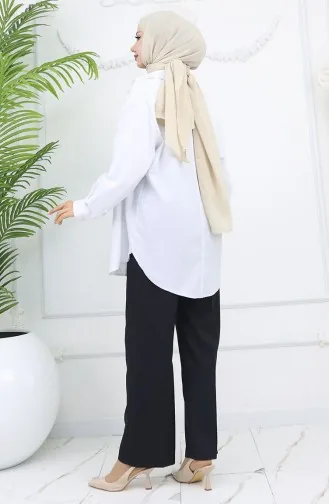 Wide Leg Trousers 4001-01 Black 4001-01