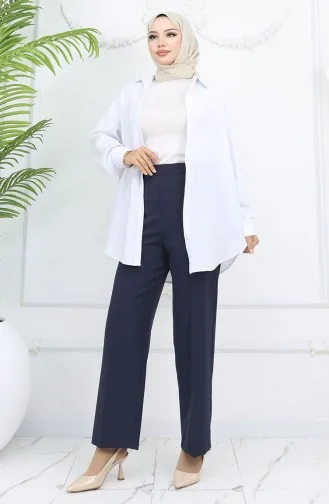 Wijde Broek 4001-02 Marineblauw 4001-02