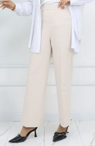بنطلون واسع الساق 4001-05 بيج 4001-05