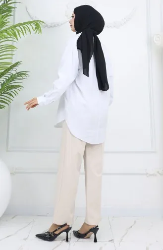 بنطلون واسع الساق 4001-05 بيج 4001-05