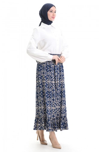 Navy Blue Skirt 2012F-02