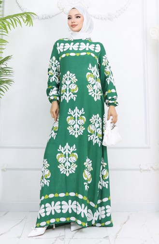Robe Hijab Vert 0046-01
