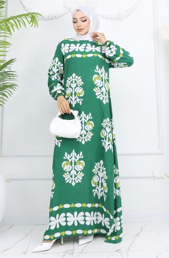 Robe Hijab Vert 0046-01