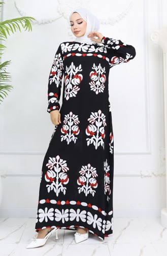 Robe Hijab Noir 0046-03