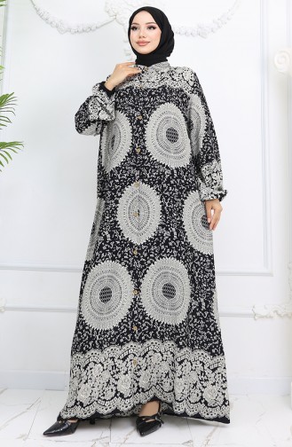 Black Hijab Dress 0047-01