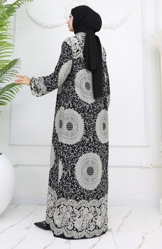 Black Hijab Dress 0047-01