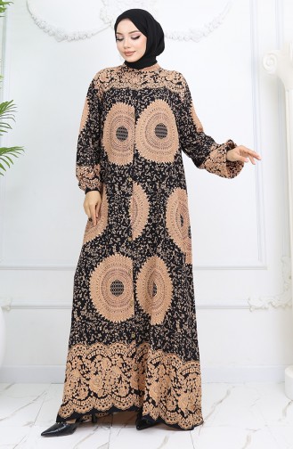 Maroon İslamitische Jurk 0047-05