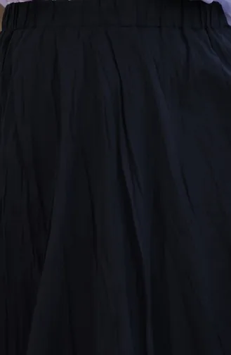 Voile Ausgestellter Rock 71258-01 Schwarz 71258-01