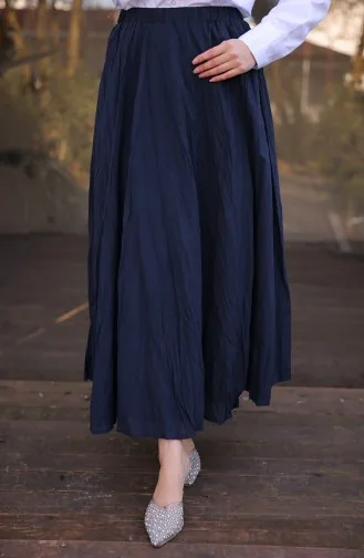 Voile Uitlopende Rok 71258-02 Marineblauw 71258-02