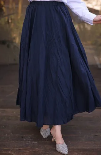 Voile Uitlopende Rok 71258-02 Marineblauw 71258-02