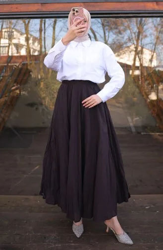 Voile Uitlopende Rok 71258-05 Pruim 71258-05